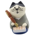 thumbnail image 2 of Cat Table Statuechat Bibliothèque Ornement Mignon Statue en Résine Sculpture Animal Personnalisé, 2 of 8
