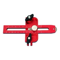 Thin Rip Table Saw Jig, Thin Rip Guide for Table Saw, Double Scale Adjustable Narrow Strip Repetitive Cutting Band Tools, Fit for 3/4" x 3/8" Slots Table Saw for Saw Router Table