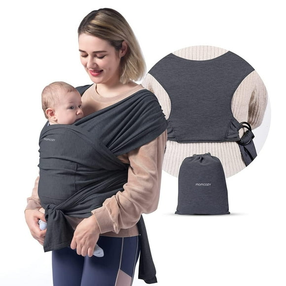 Portabebés Momcozy, fácil de llevar, ligero, gris oscuro