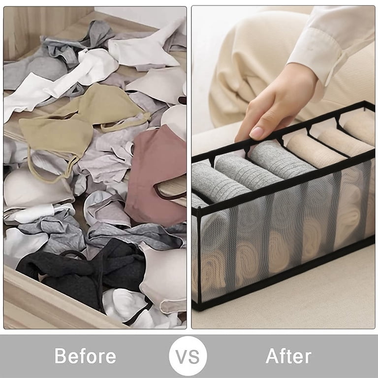 Honeycomb Drawer Organizer – 32-Piece Set For Underwear, Socks, Ties & Office Supplies