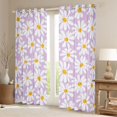 thumbnail image 2 of Homewish Kawaii Groovy Girls Blackout Curtains Set of 2 (52x84 Each), Rustic Farmhouse Flower Window Curtains, Dreamy Purple Daisy Curtains and Drapes, Curtains and Drapes Decor, 2 of 6