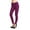 Plum, variant on Women's Plus Size Casual Solid Slim Fit High Waist Long Pants with Button Closure