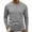 Gray, variant on Men's Contrast Stitch T-Shirt Long Sleeve Crewneck Exposed Seam Top Relaxed Fit Casual Pullover for Daily Commute Outdoor Activities