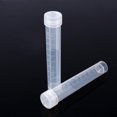 thumbnail image 3 of Tubos de ensayo plásticos científicos de 10 ml tapas del tubo del tornillo Tapón de sello transparente del sello del tanque, parte inferior cilíndrica paquete de 10) Khall GS00125, 3 of 5