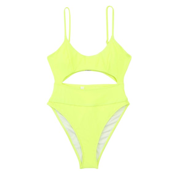 VerPetridure Bikini Set Women Women Sexy Solid Color Hollow Out Siamese Swimsuits Bikini Print Beachwear Set