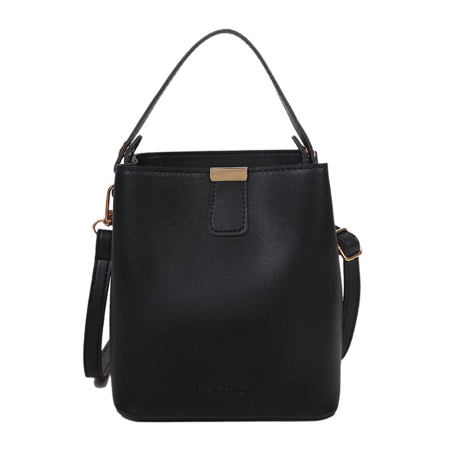 Bolso bandolera de piel sintética de color sólido para mujer bolso de mano Vintage bandolera