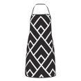 thumbnail image 1 of ZNDUO Gray Triangle Element Pattern Apron, Adjustable Bib Soft Chef Aprons, 1 of 8