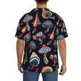 thumbnail image 3 of Kdxio Men'S Hawaiian Shirt For Men Short Sleeve Shirt Mushroom Doodle Summer Casual Holiday Beach Button Down T-Shirts, 3 of 5