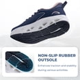thumbnail image 5 of AOV Womens Wide Toe Box Walking Shoes Arch Support Plantar Fasciitis Tennis Sneakers Casual Athletic Running Shoes NavyPink Size 7.5, 5 of 6