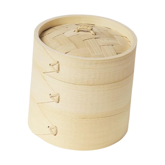 Cesta de de bambú Cocina para acampar al aire libre con tapas Utensilios de cocina Bola de hervida Altura 113 cm Sharpla vapor de cocina