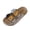 Beige, variant on Kids Sandals Girls Slide Summer Non Slip Glitter Toddler Slippers with Flower Adjustable Straps Beige Size 5.5