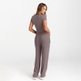 thumbnail image 7 of SUNBS 2 Piece Outfits Matching Summer Sweatsuit Lounge Set Womens Wide Leg Pants Side Ruching Crop Top, 7 of 7