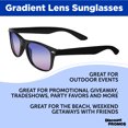 thumbnail image 3 of Gradient Lens Sunglasses Set of 10, Bulk Pack - UV Protection, Perfect for Parties, Beach, Pool, Outdoor Events - Purple, 3 of 8