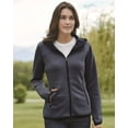 thumbnail image 4 of Weatherproof Heat Last Women's Fleece Tech Full-Zip Hooded Sweatshirt W18700 Heather Storm XL, 4 of 5