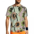 thumbnail image 2 of T Shirt For Men Gym T-Shirt For Male Two Tone Sunflower Trending Abstract Sunflowers Art Summer Tee, 2 of 7