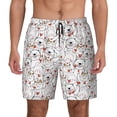 thumbnail image 2 of Goofa Cat Bear Rabbit Printed Men's Swim Trunks Board Shorts Quick Dry Mens Swimming Trunks with Compression Liner,Breathable Fit Hawaii Beach Shorts-Medium, 2 of 9