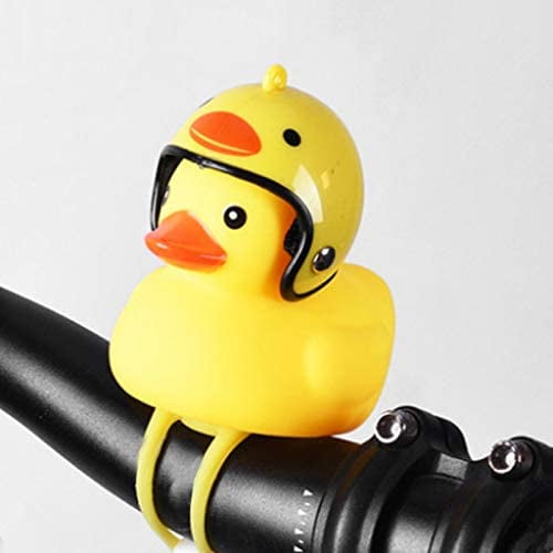 1Pc Cartoon Yellow Silica Little Duck Helmet Head Bicycle Light Shining Mountain Bike Handlebar Duck Head Light Bell Accessories C Walmart