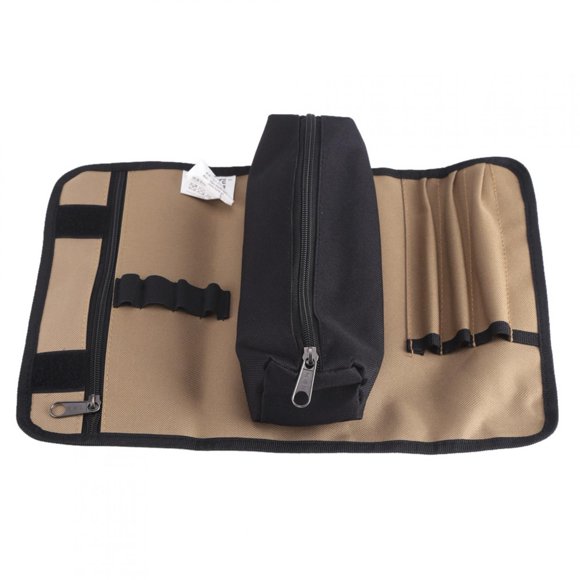 Tbest Sac de Rangement d'Outil, Sac d'Outil, 36 * 25cm Durable Imperméable Toile Électricien Retroussent Quincaillerie Outils Sac de Rangement
