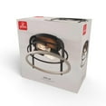 thumbnail image 3 of Shilah 2-Light Flush Mount Ceiling Light, Matte Black, Faux Wood Accents, 3 of 9