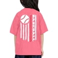 thumbnail image 2 of Hiijoy Big Girls Baseball Graphic Tshirt Loose Short Sleeve Casual Sports T-Shirt Tee, 2 of 6