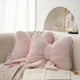 thumbnail image 4 of Cojín de sofá con lazo | Cojín de respaldo suave y aterciopelado para cama y silla | Cojín decorativo con forma de nube para habitación de niña y sala de estar, 4 of 6