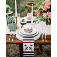 thumbnail image 4 of Christmas Cloth Napkins Set of 8, Farmhouse Navy Blue Striped Xmas Tree Washable Reusable Dinner Cocktail Napkin for Kitchen Party Wedding Banquet Holiday Baby Shower Table Decor, 4 of 7