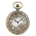 thumbnail image 2 of Reloj de bolsillo con collar vintage, reloj colgante, reloj de bolsillo retro decorativo., 2 of 7