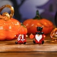thumbnail image 2 of DIOKOY 4pcs Blown Glass Pumpkin Figurines Table Accent for Fall & Harvest, Mini Crystal Halloween Pumpkin Art Decorations for Home Thanksgiving, 2 of 16