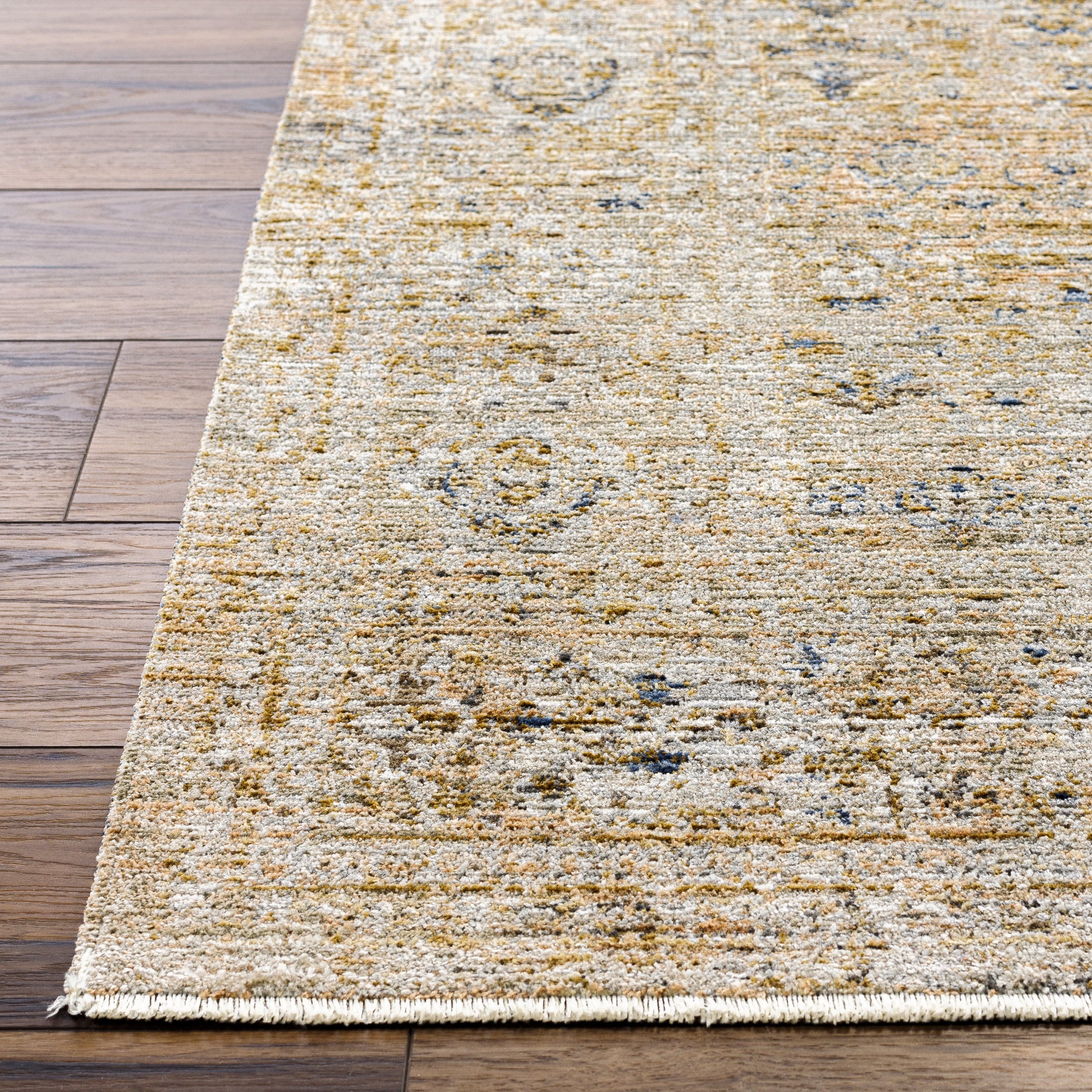 Livabliss x Becki Owens Ren Damask Washable Area Rug ,9' x 13'1",Distressed Brown
