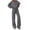 Dark Gray, variant on Women 2 Piece Outfits Lounge Set Oversized Zip Up Sweatshirt Jacket Sweatpant Matching Sweat Sets Winter Sweatsuits Navy L