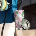 thumbnail image 3 of 20 Oz Pioneer Flower Coffee Tumbler Double Wall Insulated Stainless Steel Water Bottle | Metal Reusable Thermoses Flask with Cup Cap | Leak & Sweat Proof with Anti-Dust Lid, 3 of 7
