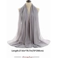 thumbnail image 4 of YooGuoGuo Sheer Chiffon Shawls and Wraps for Evening Dresses Wedding Party Scarf Bridal Stole Accessories for Bride and Women, 4 of 5