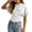 1-White, variant on Kids T Shirts Short Sleeve Crew Neck Shirts Ruched 9-10 Years Girls Clothes