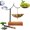 Grey Tea Strainer+Solid Wood Stand, variant on Umbrella Tea Infuser, Multi-Purpose Rotating Porcelain Loose Leaf Filter, Umbrella Tea Strainer for Kung Fu Tea, Coffee, Everyday Brewing (Grey Tea Strainer + Solid Wood Stand)