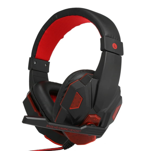 Yeacher Gaming Headset Headphone for PC Laptop with Microphone with USB 3.5mm Interface LED Control Over-ear Headphone