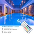 thumbnail image 4 of Luces De La Piscina Luces De La Piscina Lámpara Luces de piscina - Luces LED sumergibles que funcionan con batería con control remoto RF 16 colores, 4 of 4