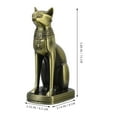 thumbnail image 2 of KAKOWELY 1Pcs Bastet Figurine Cat Statue Office Decoration for Mythology Fans Zinc Alloy, 2 of 7