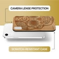 thumbnail image 6 of Case Yard Wooden Case Outside Soft TPU Silicone, Slim Fit Shockproof Wood Protective Phone Cover for Girls Boys Men and Women, Supports Wireless Charging Gothic Skull Design case for iPhone-XR, 6 of 7