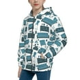 thumbnail image 2 of Pofeuu Modern Furniture Print Teenage Zipper Hoodie Sweatshirts Hooded Casual Jackets With Pocket For Boys Girls-Small, 2 of 6