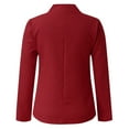 thumbnail image 4 of Vedolay Casual Tops for Women Women's Casual Puff Long Sleeve Open Front Work Office Blazers Jacket,Red XL, 4 of 5