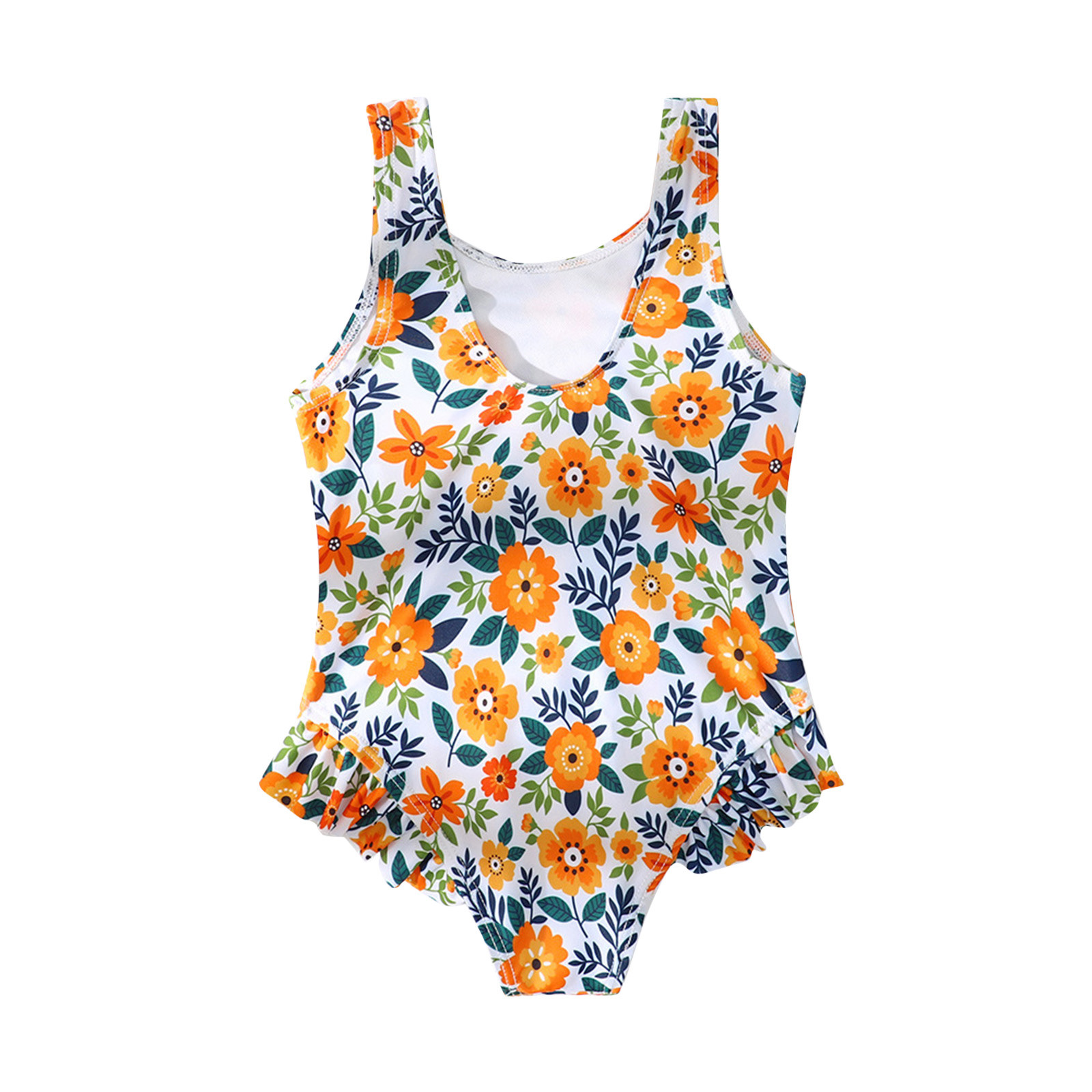 Akiihool Girl Swimsuit Girls One Piece Swimsuit Cute Striped Bathing