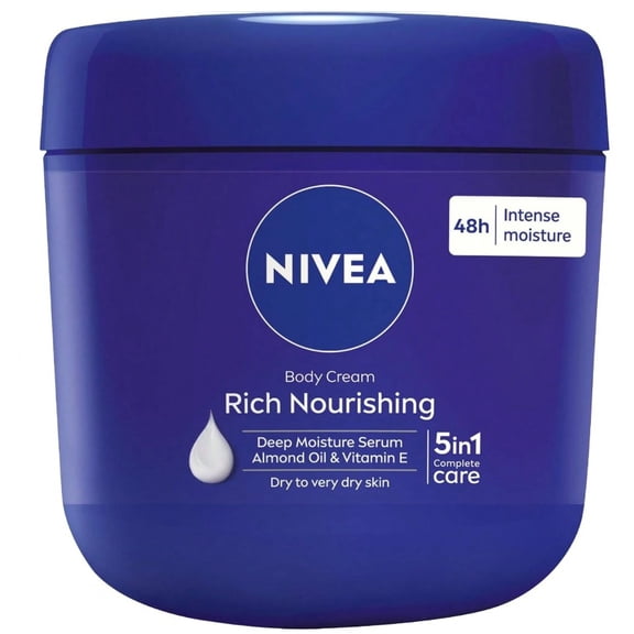 NIVEA Creme Body, Face and Hand Moisturizing Cream, 13.5 Oz Tin