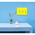 thumbnail image 5 of Set of 3pcs WIRESTER 3-Gang Toggle Wall Plate/Switch Plate Cover, Solid Bright Yellow, 5 of 6