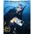 thumbnail image 3 of for iPhone 15 Plus Waterproof Case with Magnetic, Screen Protector, Lanyard, IP68 Full Body Shockproof, for Water Sports Outdoor Work, For iPhone 15 Plus 6.7", 3 of 7
