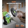 thumbnail image 3 of Ventilador Doviluxe a batería de 12000 mAh con linterna LED, color verde, 3 of 9