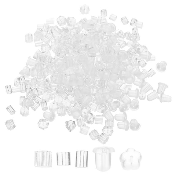 ADDHAT 300pcs Rubber Earring Backs Replacement for Pierced Earrings Comfortable Jewelry Accessories