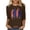 A-Brown, variant on Womens American Flag T Shirts 4th of July Patriotic 3/4 Sleeve Shirts Veteran Crewneck Shirt Stars Stripes Tops S-3XL
