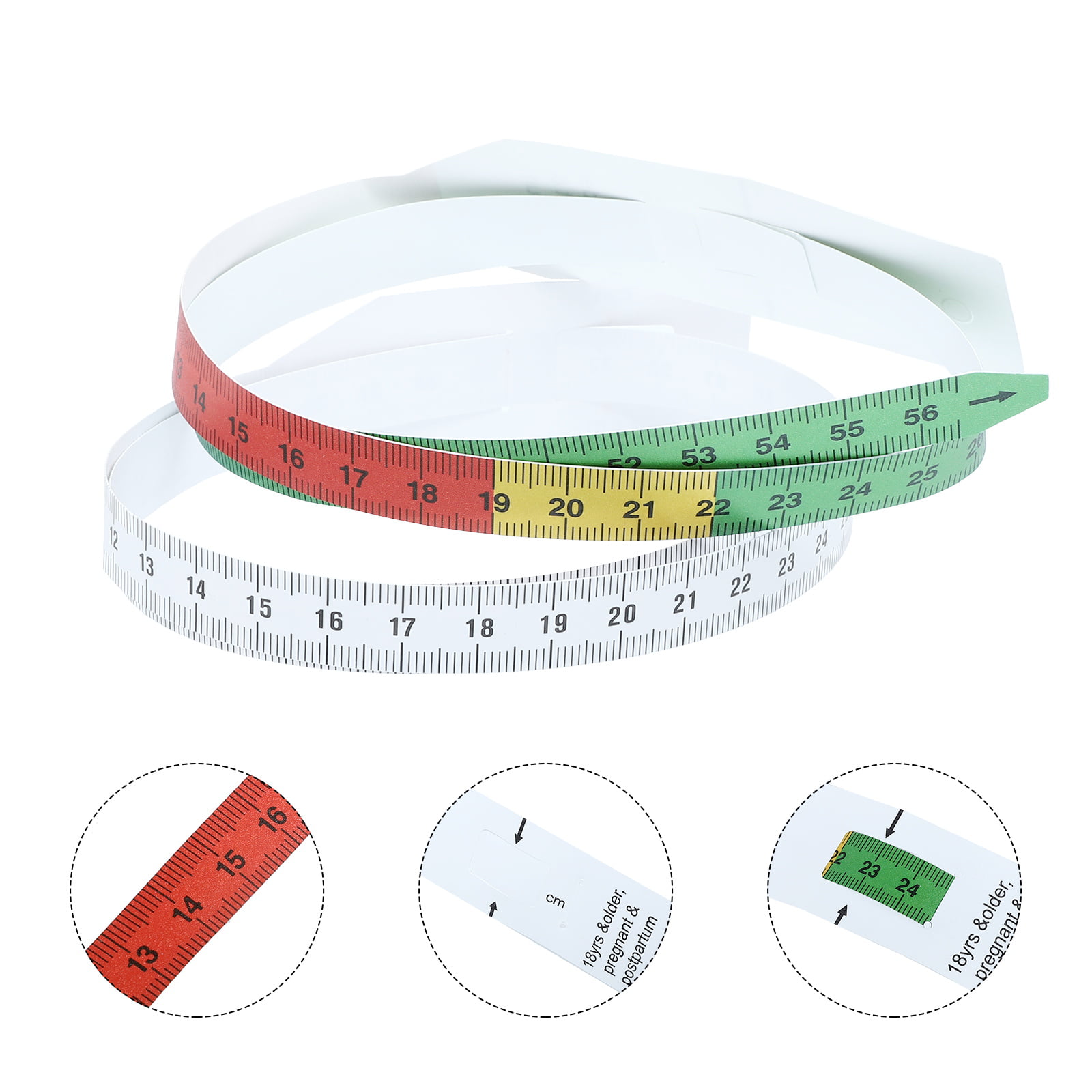 DOITOOL 100PCS Paper Tape Measure for Body Measuring, Medical Measuring  Tape for Babies Head Body Measuring