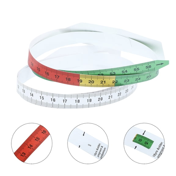 KONTONTY 2Pcs Head Measuring Tape for Accurate Human Use Green PP Material