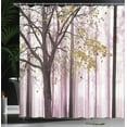 thumbnail image 3 of Movie Theater Shower Curtain, Scratched Film Strips Vintage Movie Frame Pattern Grunge Illustration, Cloth Fabric Bathroom Decor Set with Hooks,  Beige Brown White, 3 of 4